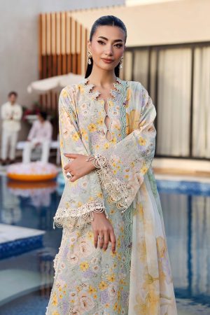 Alternative view of 3 Piece Unstitched Embroidered Lawn Suit