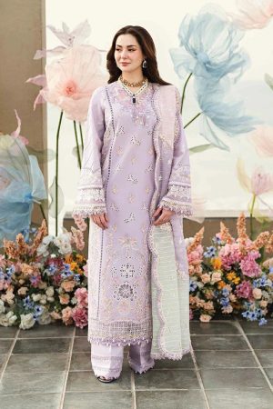 Qalamkar - Sahil Luxury Embroidered Lawn Collection - FK-09 Evelyn - Unstitched
